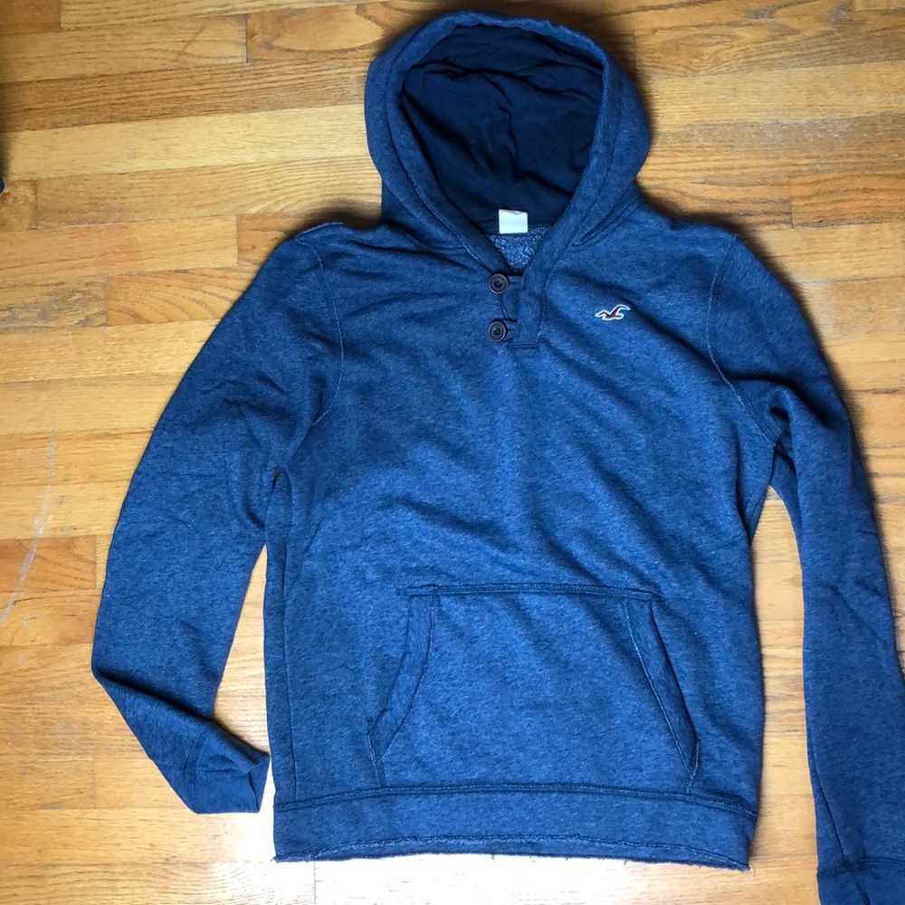 MENS HOLLISTER SWEATSHIRT BLUE SIZE LARGE